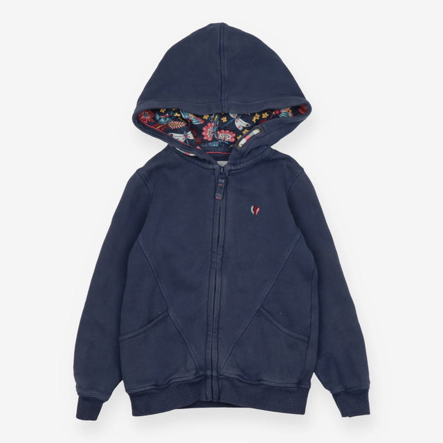 Hoodie blue flower butterfly lining