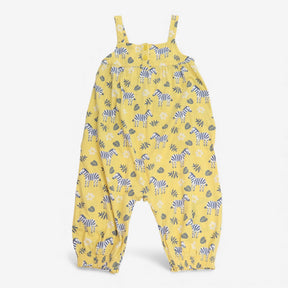 Yellow dungarees zebras