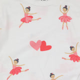 White LS Ballerina PJ's Set