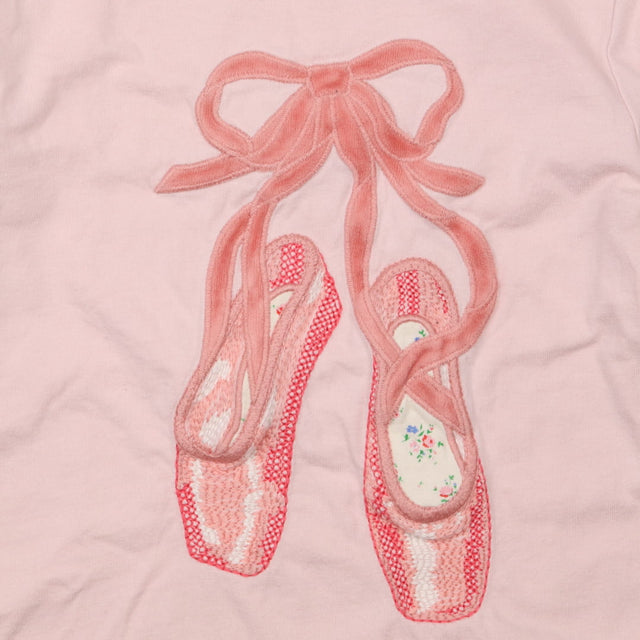 T-Shirt Long Sleeved Pink Ballet Shoes