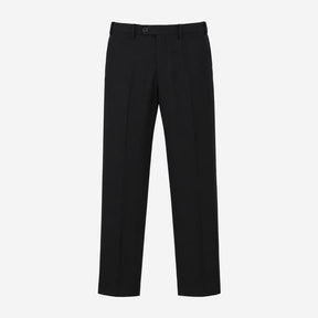Trousers Slim Fit Smart Formal Short Length Black