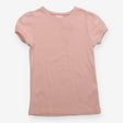 Cap sleeve pointelle t-shirt pink