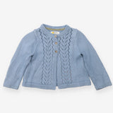 Cardigan Blue Knit Three Buttons