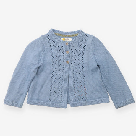 Cardigan Blue Knit Three Buttons
