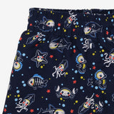 Swim Shorts Navy Skeleton Sea Life