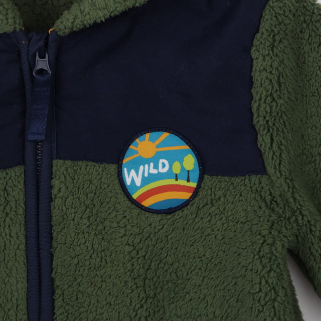 Ted Fleece - Zip up Green
