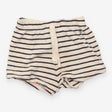 Shorts cream blue stripe