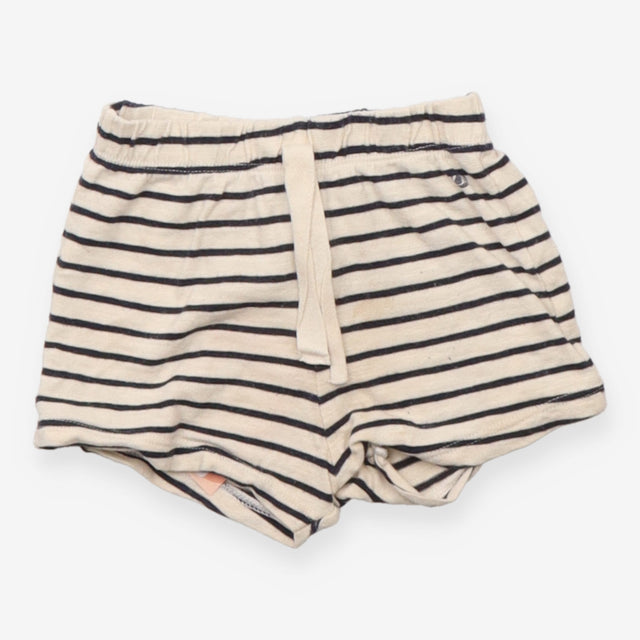 Shorts cream blue stripe