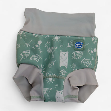 Happy Nappy Duo Green Animal Print