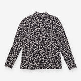 Floral Funnel Neck Cotton Rich Jersey Top
