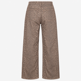 Jeans Leopard Print Straight Leg Regular