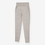 Grey Beige Marl Seamless High Waisted Leggings