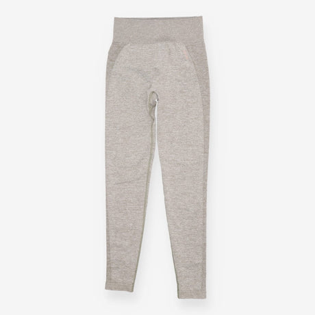 Grey Beige Marl Seamless High Waisted Leggings