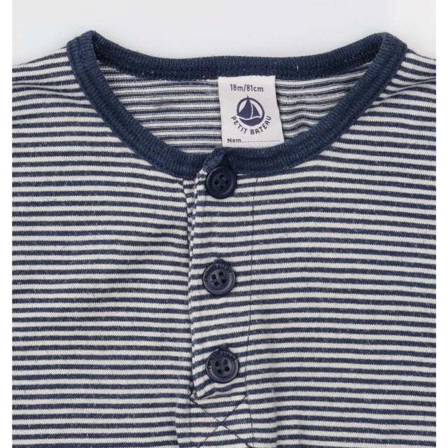 Blue and White Striped Long Sleeve