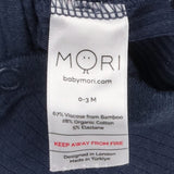 Bodysuit LS ribbed navy blue