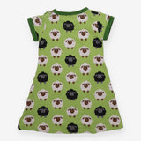 Dress long sleeved green sheep