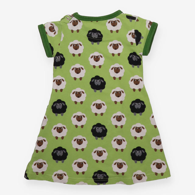 Dress long sleeved green sheep