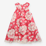 Summer dress pink and white floral 