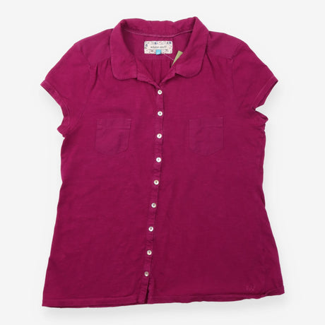 Berry Purple Short Sleeve Cotton Jersey Shirt Top