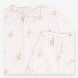 Pyjamas Frill Collar White Farm Animals