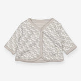 Cardigan reversible jersey grey elephants /stripes