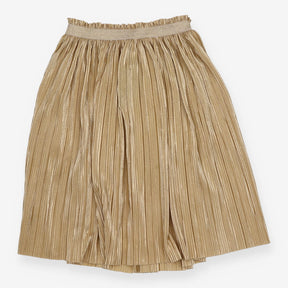 Gold midi skirt with glitter band