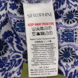 Maxi Dress Blue White Shirred Maternity