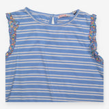 Dress SS stripe top blue fun fair skirt