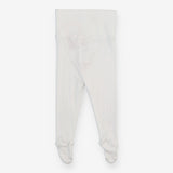 Footed Leggings White Pointelle