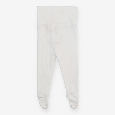 Footed Leggings White Pointelle