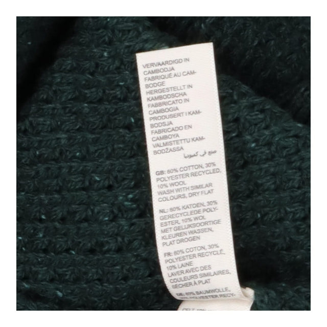 Sadie Longline Edge To Edge Green Knitted Cardigan