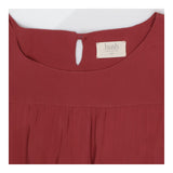 Liddie Terracotta Short Sleeve Midi Dress Ruched W