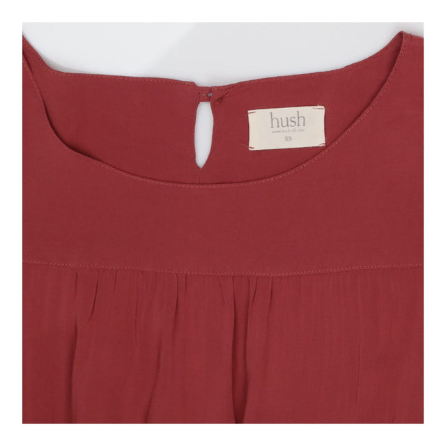Liddie Terracotta Short Sleeve Midi Dress Ruched W