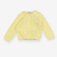 IKKS yellow pointelle cardigan