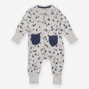 Grey Badger Sleepsuit 