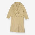 Collared longline Coat Light Yellow Cream