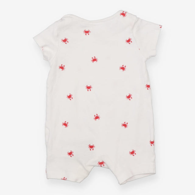 White Romper with Red Lobsters