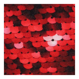 Leggings red sequin print