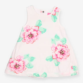 White Dress with Roses
