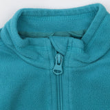 Teal fleece quarter zip