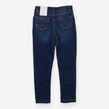 Blue Skinny Jeans Gold Stitching