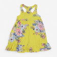 Strappy Dress Yellow with Floral 