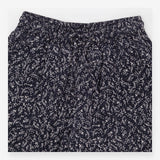 Floral Cuffed Trousers Navy & White Floral Print