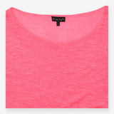 Top Pink Cowl Neck Draped Oversized Long Sleeve Kn