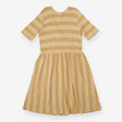 Mainio Yellow Open Back Dress Organic Cotton Scand