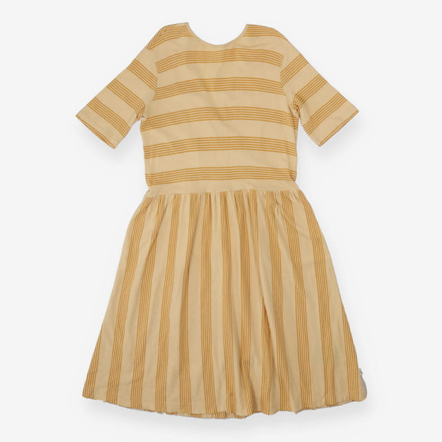 Mainio Yellow Open Back Dress Organic Cotton Scand
