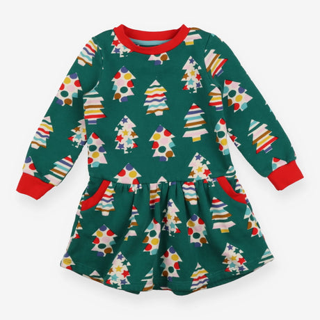 Dress green abstract christmas tree