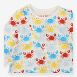 Sleepsuit Zipped Bright Crabs