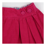Skirt pink cord floral waistband lining