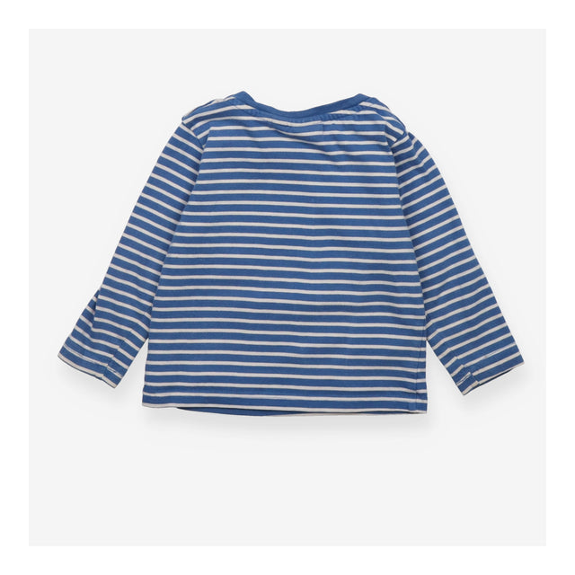 Tee Shirt Long Sleeve Blue and White Strip